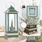 12" Christmas Snow Globe Lantern with Christmas Tree - Water Swirling Glitter LED Light Lantern with Music - Vintage Xmas Gifts - USB Plug or Battery Operated Home Decor (Christmas Tree)
